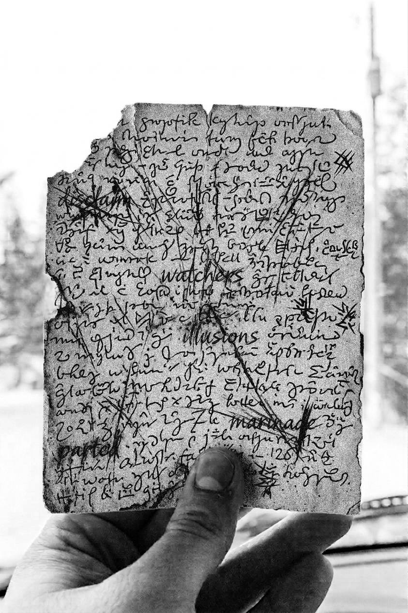 Grandma Edith's original handwritten recipe card, aged and scratched, with faded cursive text.